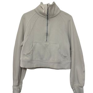 lululemon athletica Cream Half-Zip Scuba